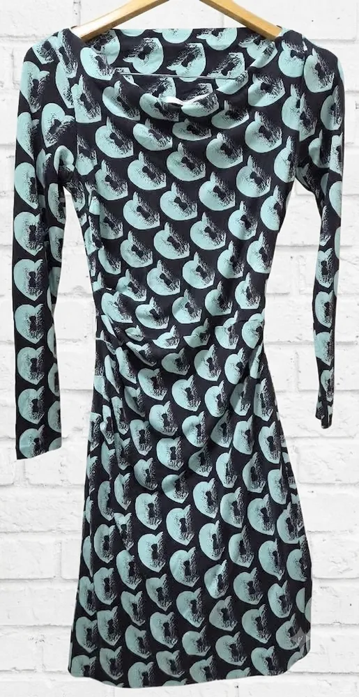vestido diane von furstenberg seda