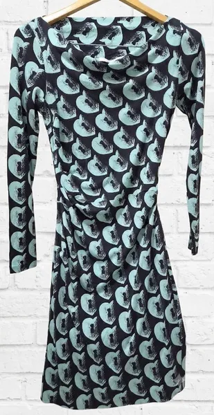 vestido diane von furstenberg seda