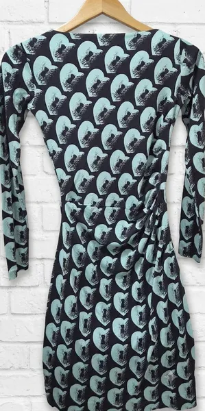 vestido diane von furstenberg seda