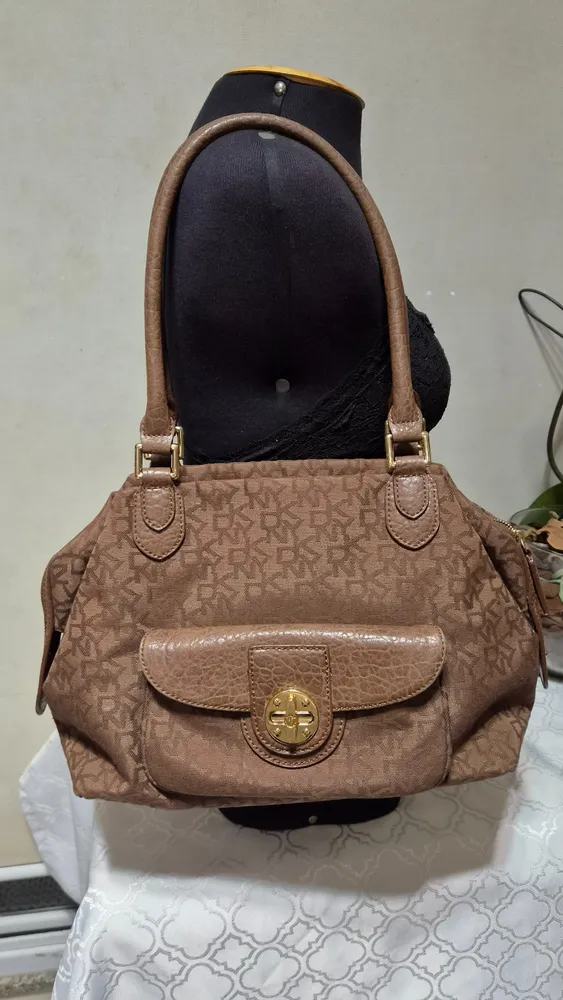 bolsa dkny original jacquard monograma