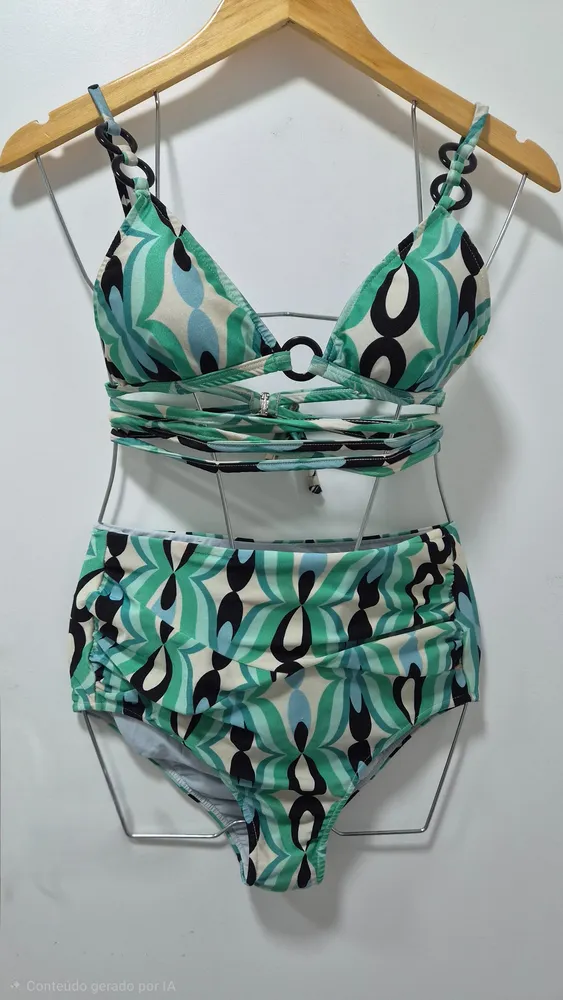 biquíni patbo estampado hot pant m/g