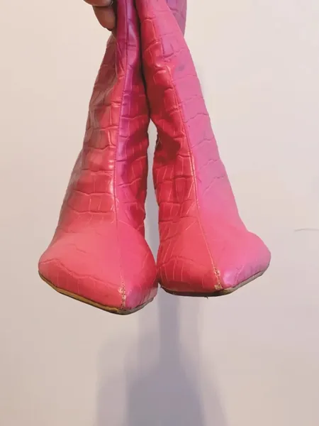 Bota croco pink