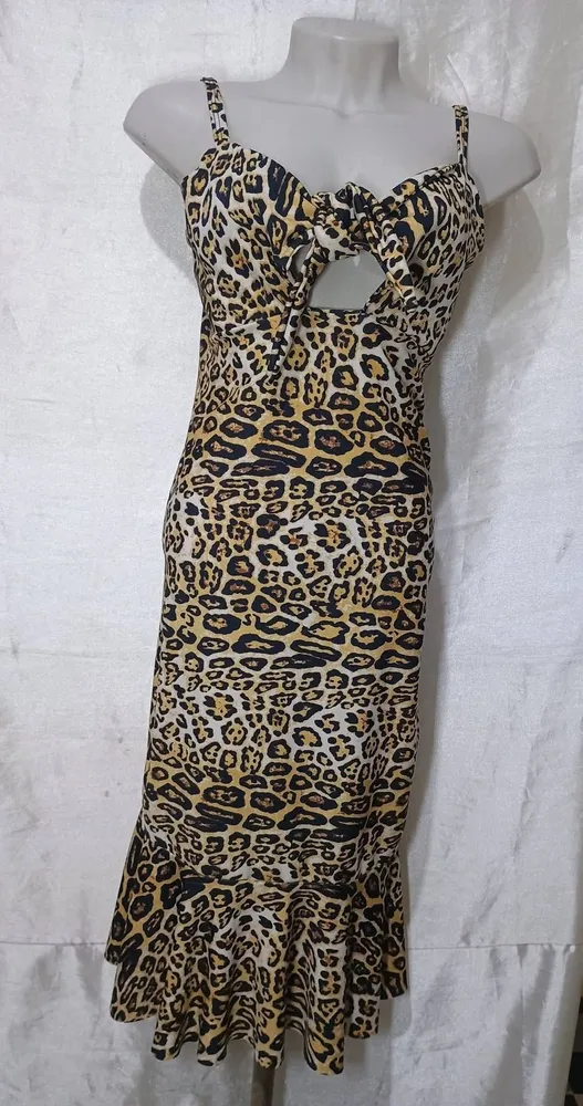 Vestido animal print