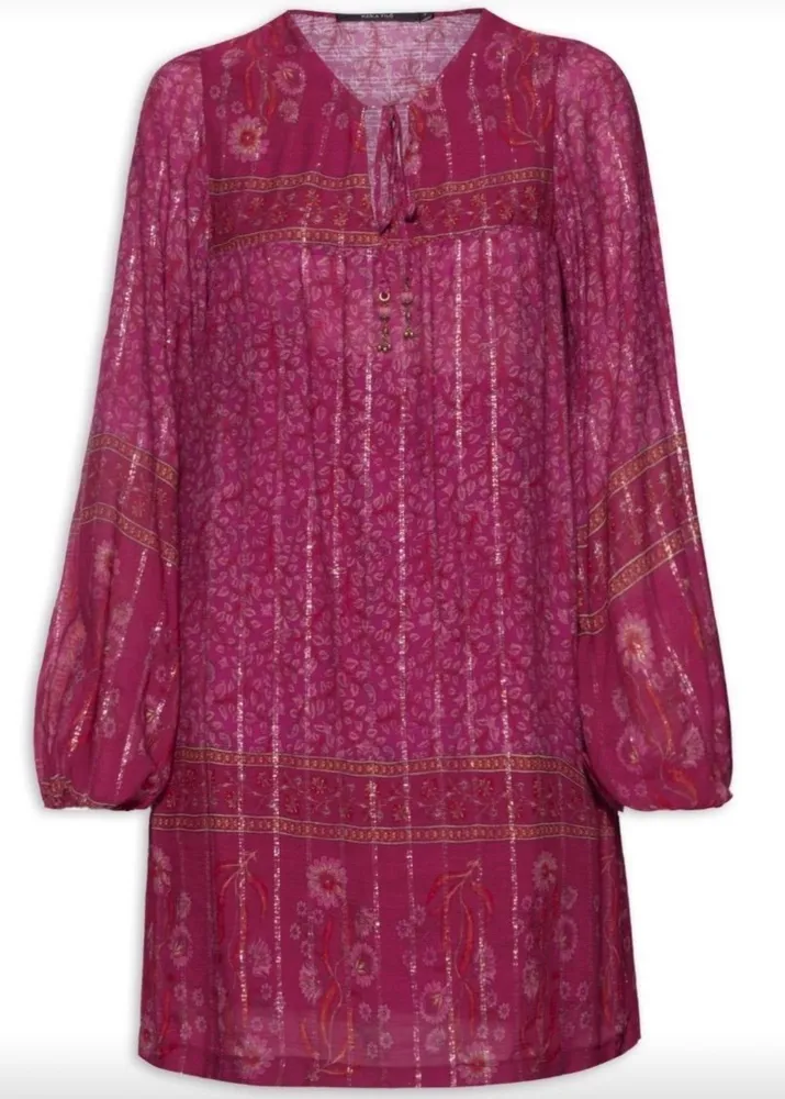 vestido/bata estampada maria filó