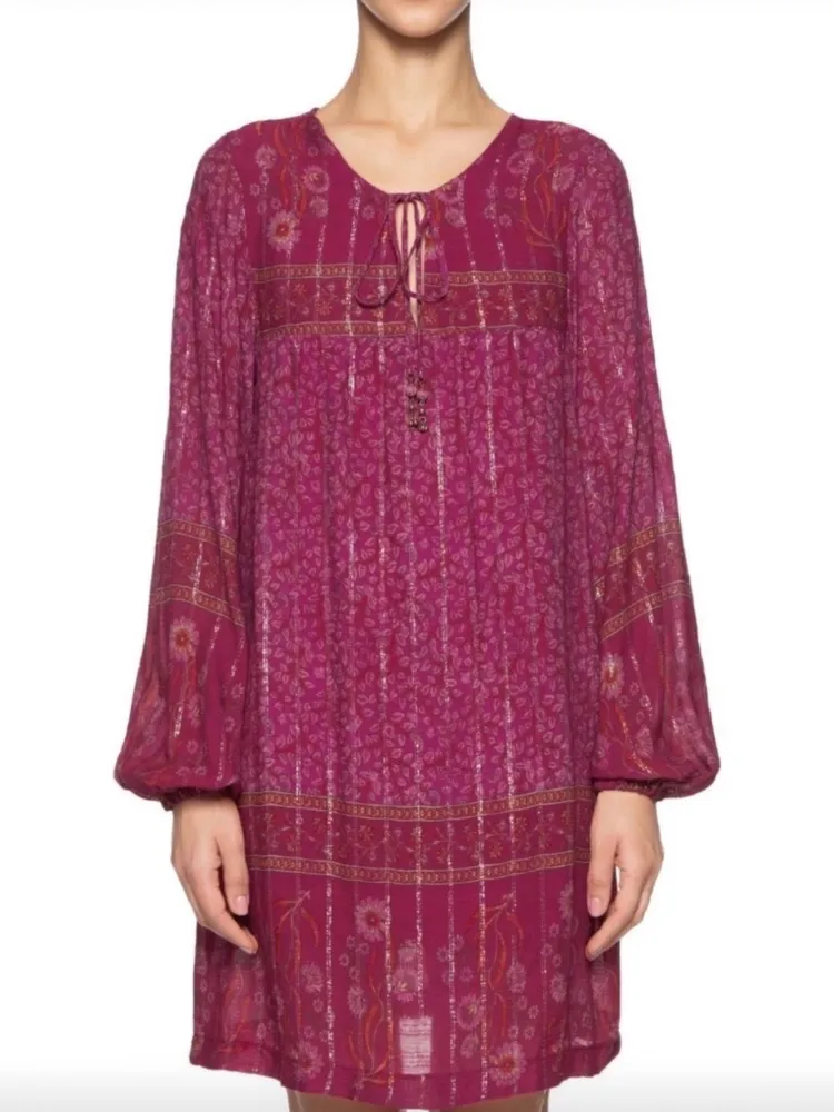 vestido/bata estampada maria filó