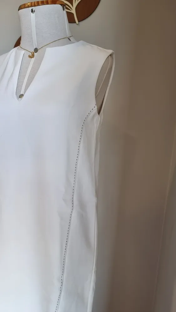 Vestido curto branco Zara