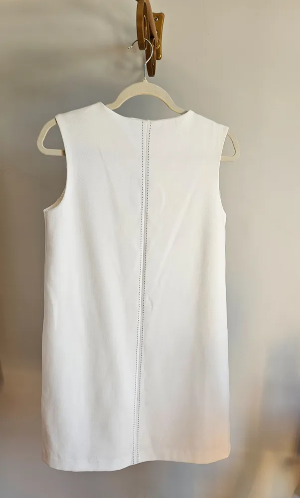 Vestido curto branco Zara
