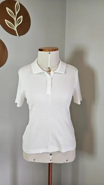 Camiseta Polo Branca / M