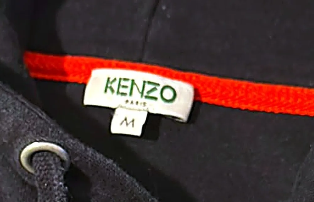 Moletom Kenzo Paris Tiger Capuz Preto Original Tam M
