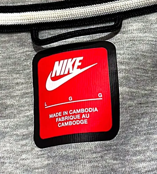 Moletom Nike Tech Fleece Windrunner Cinza Original Tam G