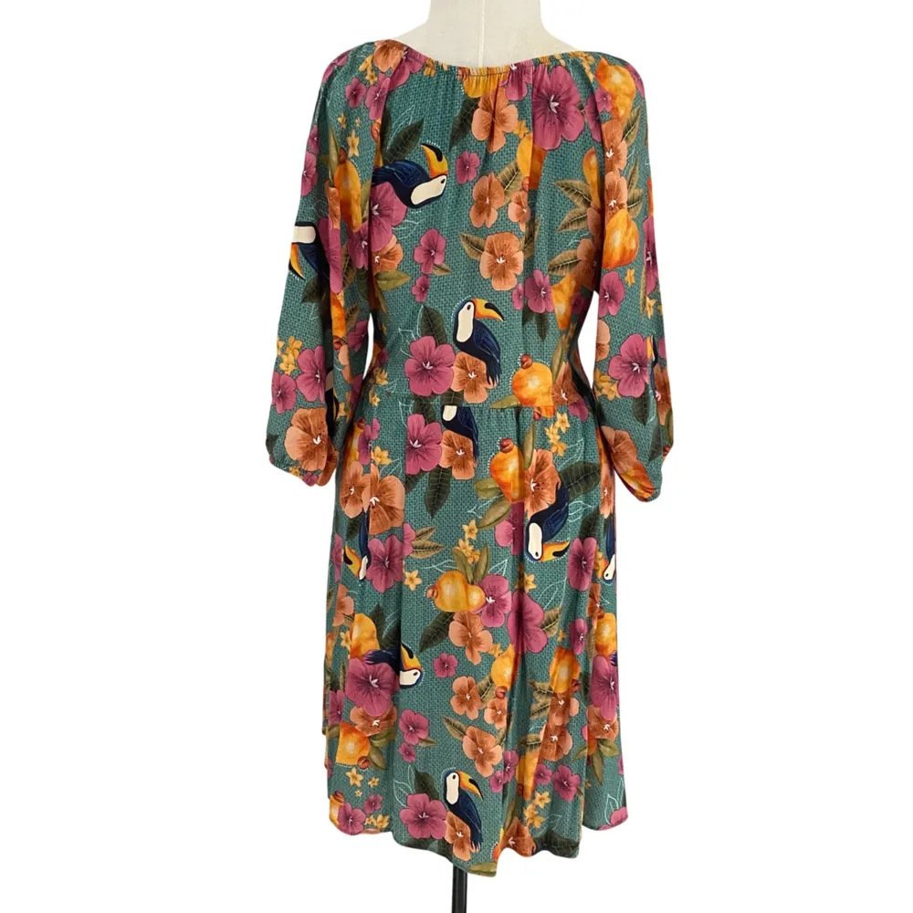Vestido estampado da Lunnae.       G