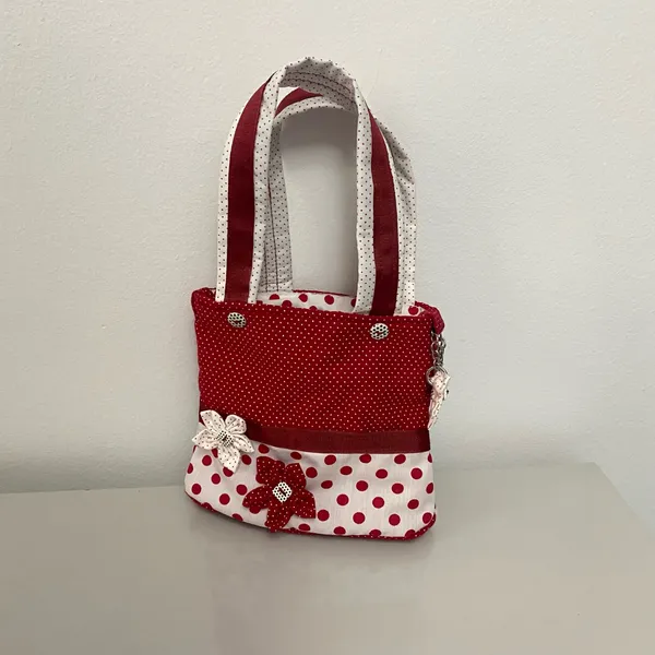 Bolsa infantil  em viscose forrada