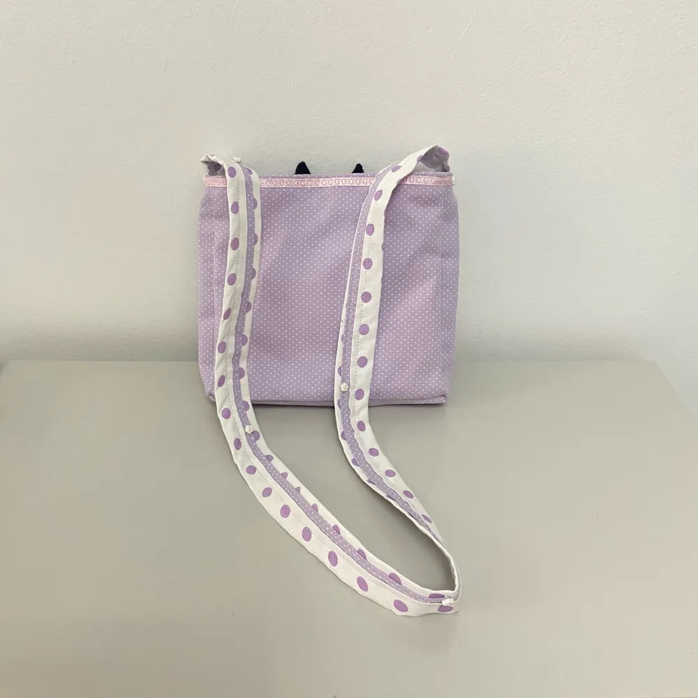 Bolsa infantil transversal com tema gatinho