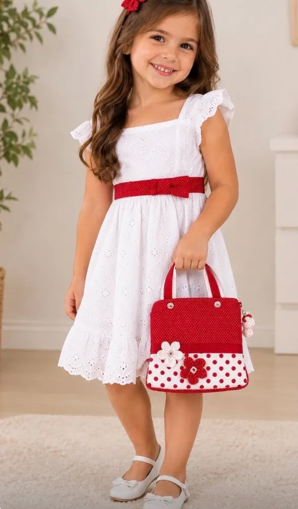 Bolsa infantil  em viscose forrada