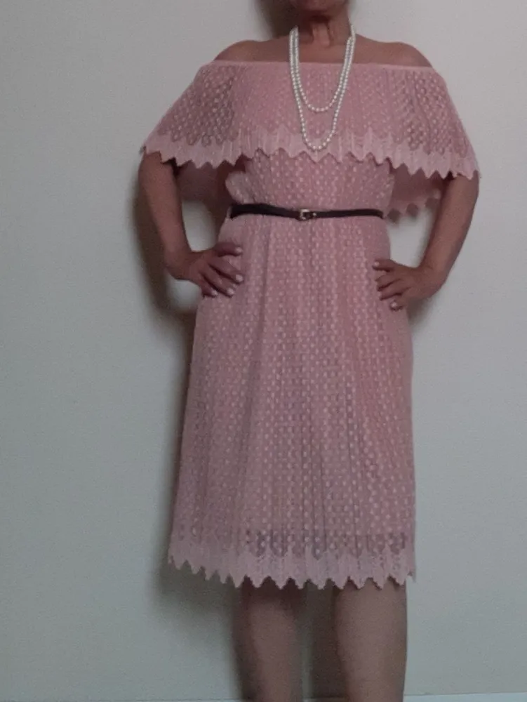 vestido de festa renda ombro a ombro