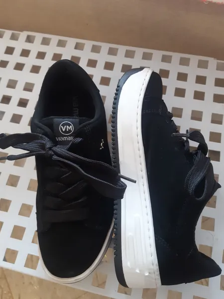 tênis feminino via marte plataforma nobuck