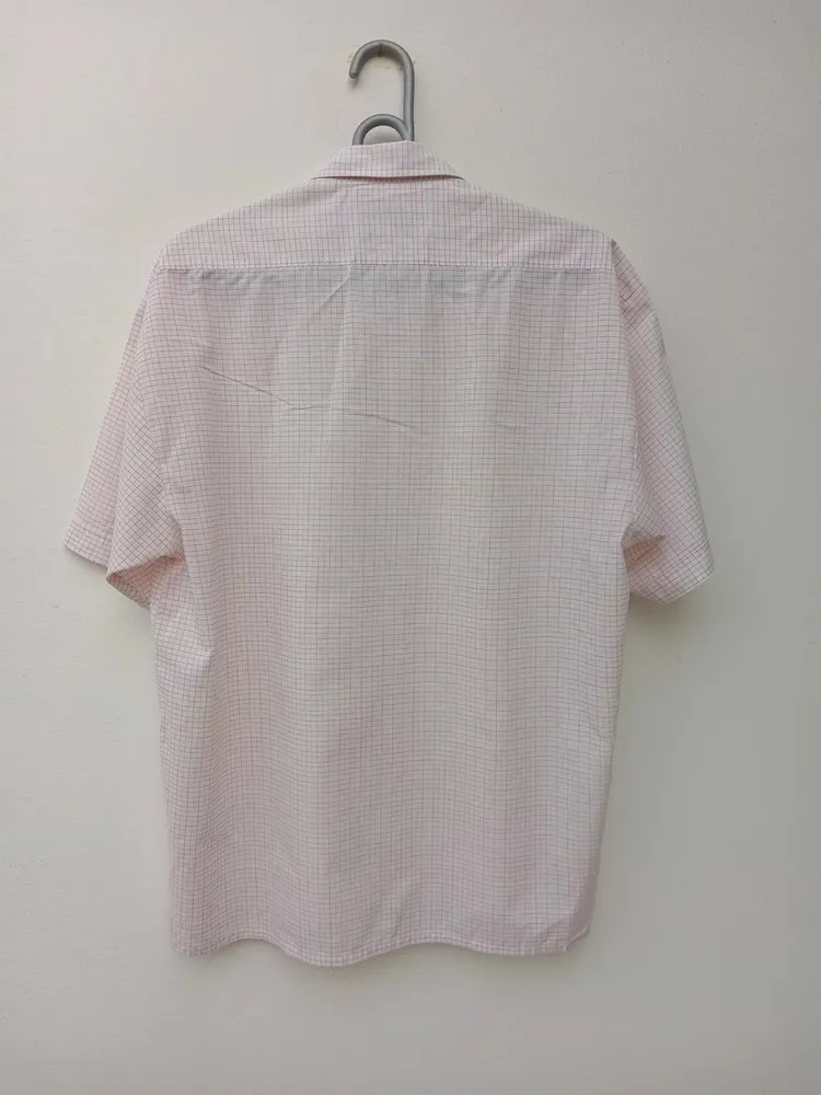 Camisa Georgio Fellini quadriculada manga curta