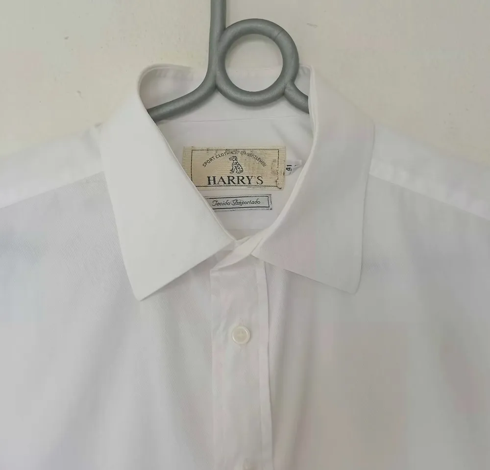 Camisa branca Harrys vintage algodão importado