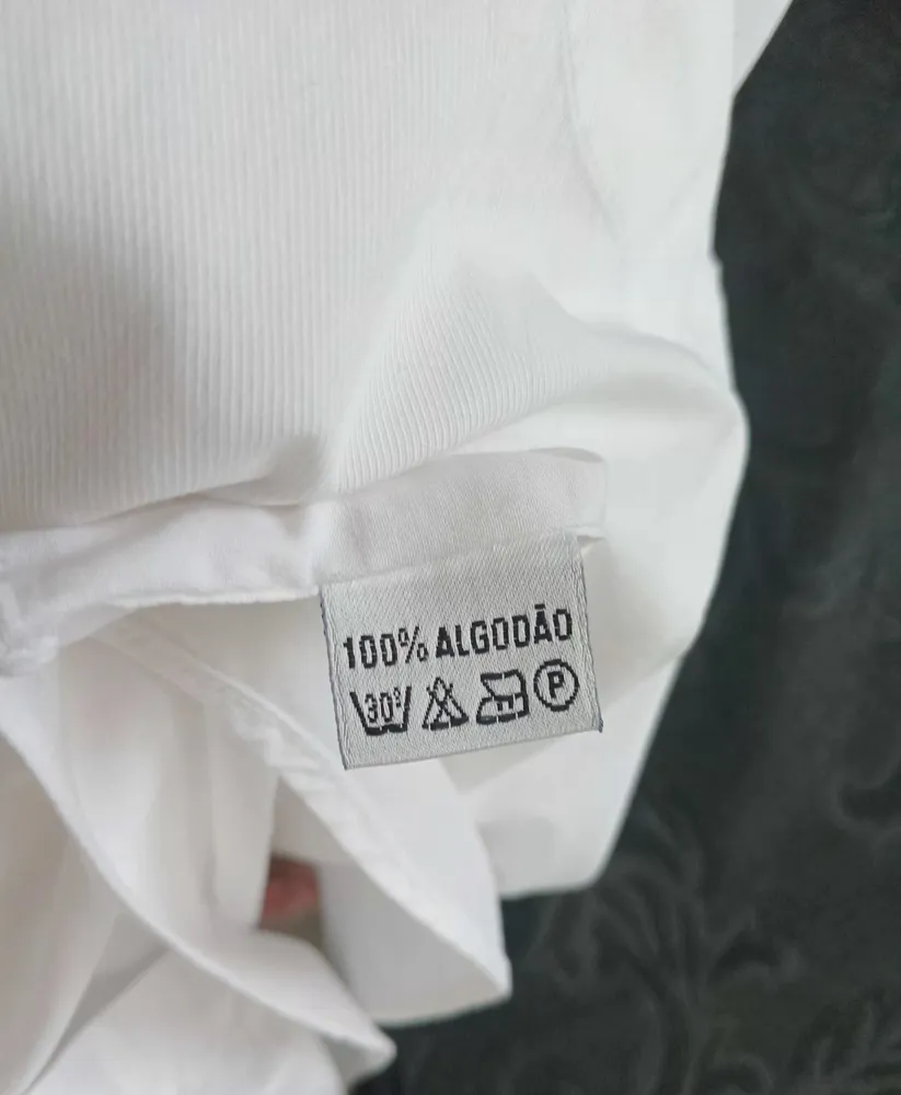 Camisa branca Harrys vintage algodão importado