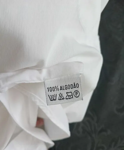 Camisa branca Harrys vintage algodão importado