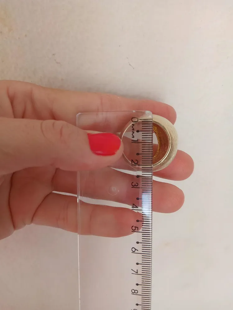 Anel maximalista dourado