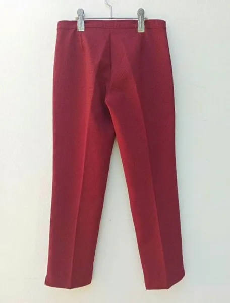 Calça alfaiataria xadrez retrô