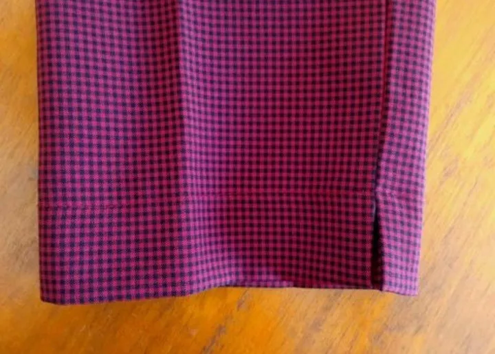 Calça alfaiataria xadrez retrô