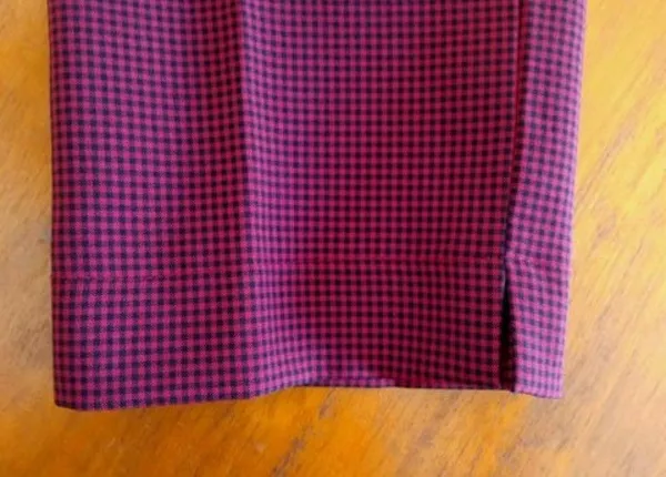 Calça alfaiataria xadrez retrô