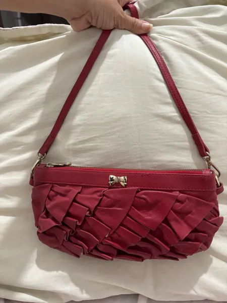 Bolsa Transversal em couro - Vermelha