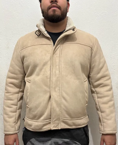 Casaco Masculino Suede Com forro Sherpa