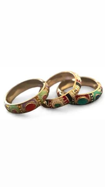 Conjunto 3 pulseiras boho artesanais coloridas