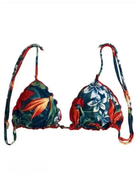Top de biquíni floral colorido  Moda Praia