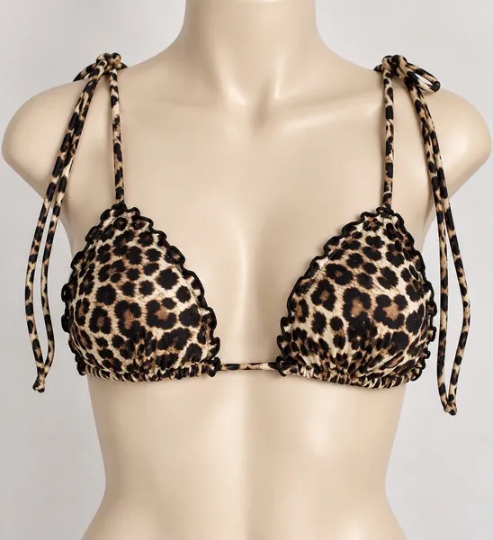 Top de Biquíni Oncinha Animal Print