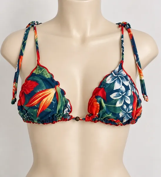 Top de biquíni floral colorido  Moda Praia