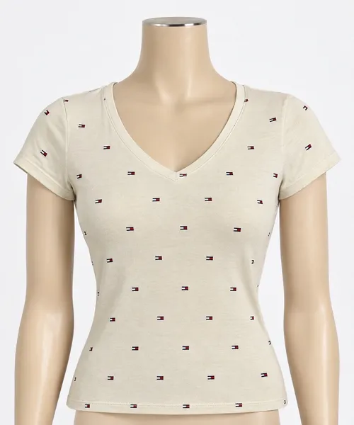 Blusa com marcas da logo Tommy Hilfiger