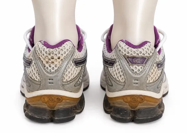 Tênis Asics Branco Cinza e Roxo  Vintage Y2K