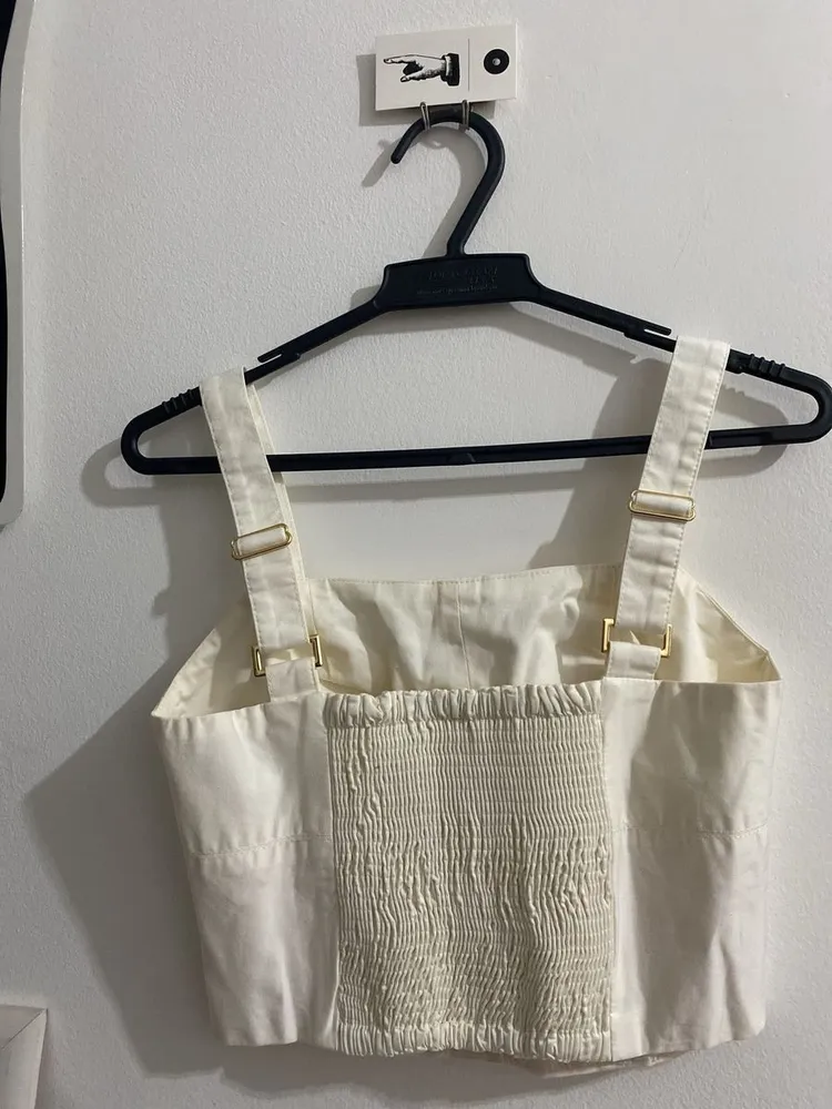 top cropped branco shoulder