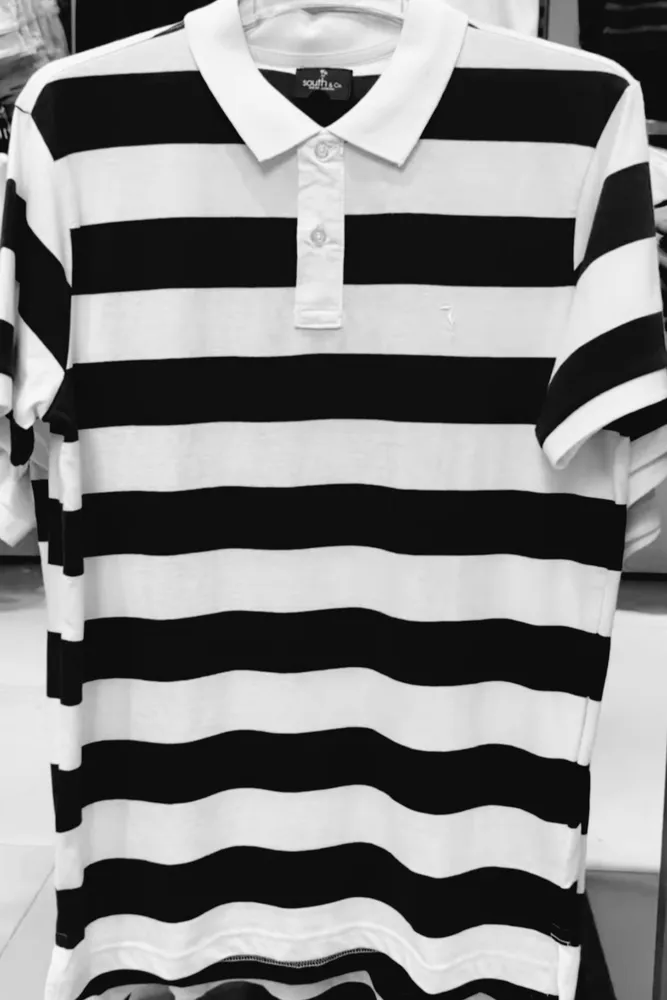 camisa polo, listrada, da marca south & co., original