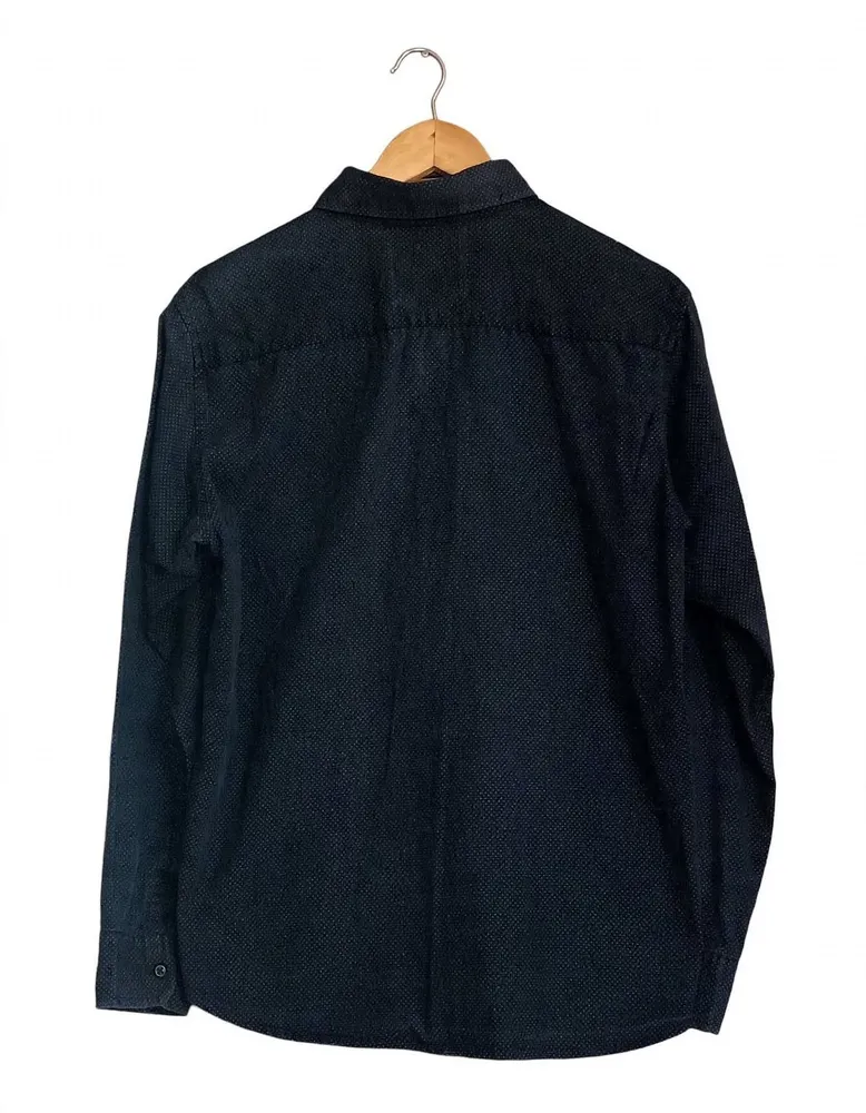 Camisa Social Masculina Slim Fit Poá