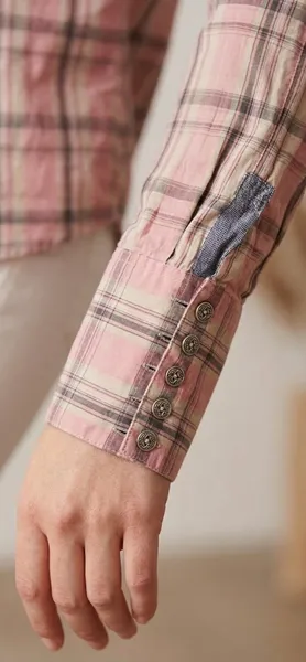 Camisa xadrez carmim M