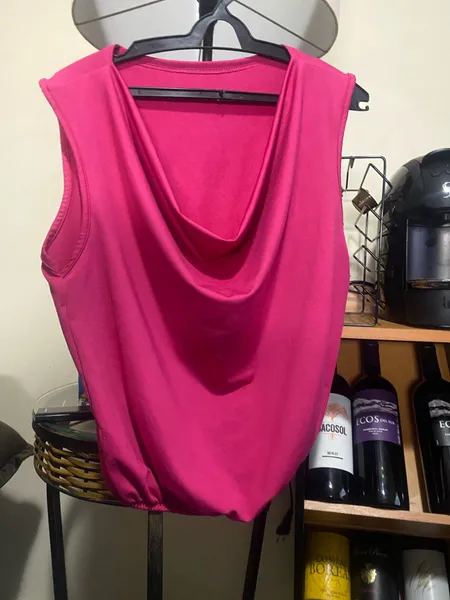blusa decote envelope pink