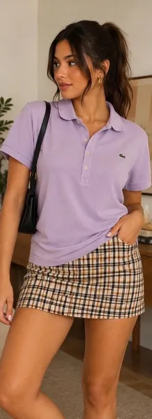 camiseta masculina lacoste lilas 46