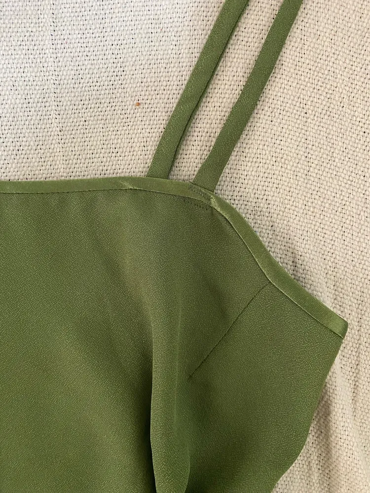 Blusa alcinha verde tamanho M/G