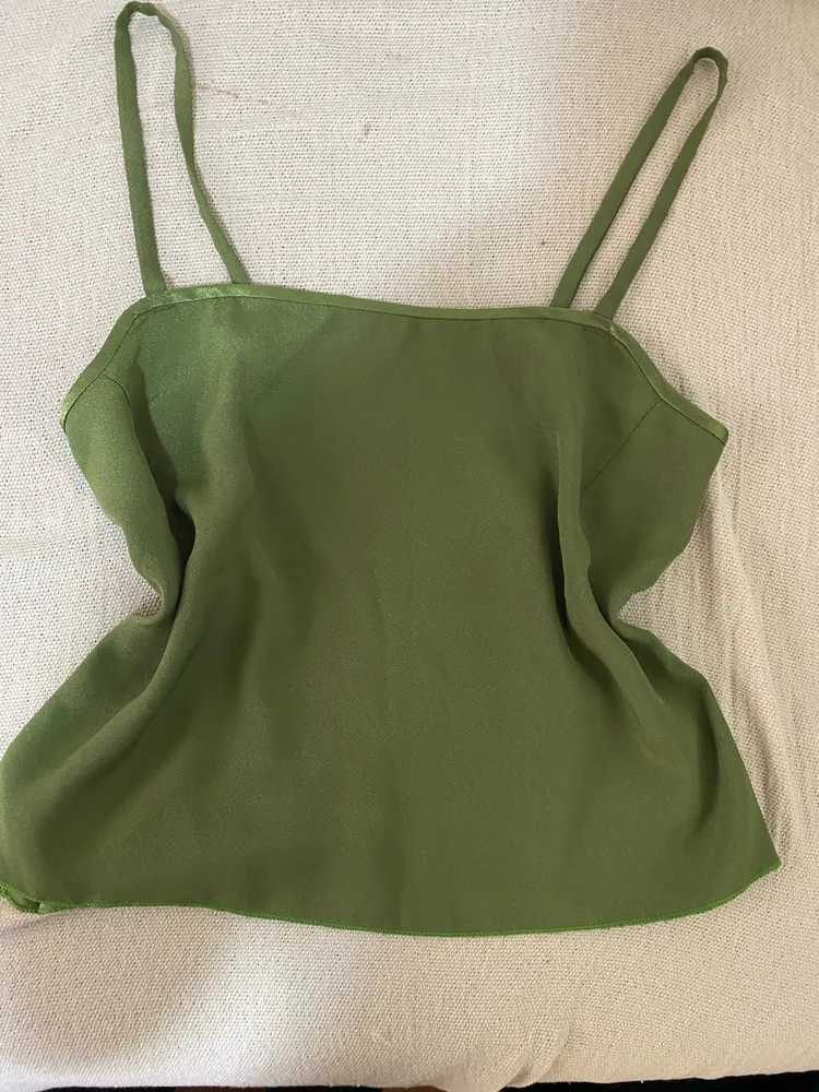 Blusa alcinha verde tamanho M/G