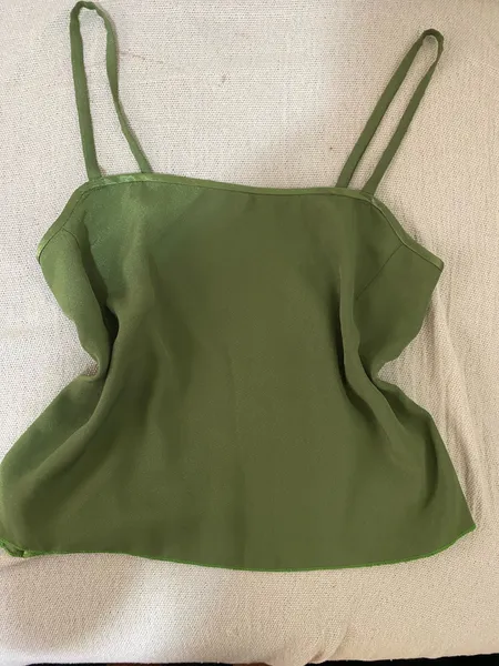 Blusa alcinha verde tamanho M/G