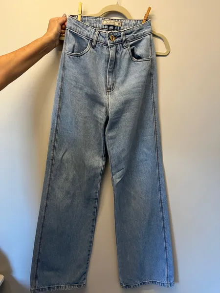 Calça jeans reta