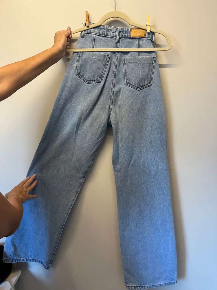 Calça jeans reta