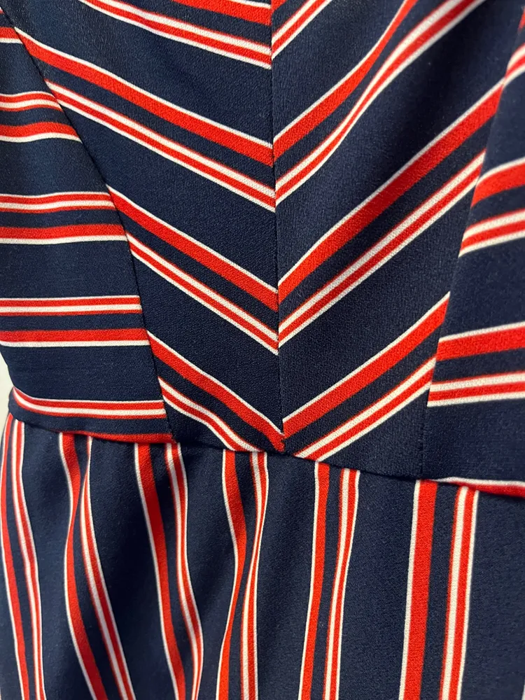 Vestido listrado