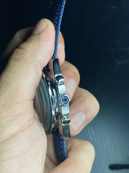 Relogio speedmaster azul masculino