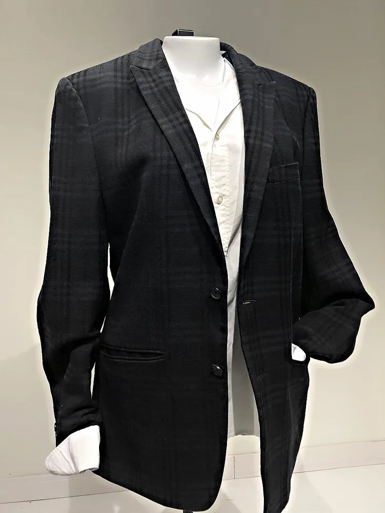 Blazer alfaiataria Zara Man Xadrez atemporal com lã (Tam G)